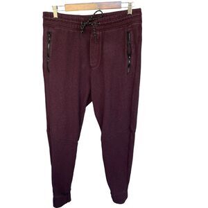 American Eagle Jogger Pants Mens Medium Maroon Active Loungewear Y2K Casual